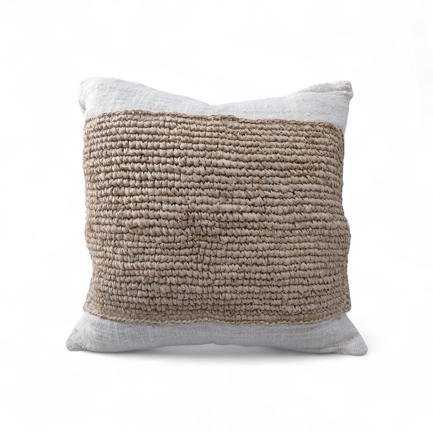 Rafia Temple Cushion Cover