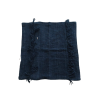 Cushion Cover Blue Indigo Fringe