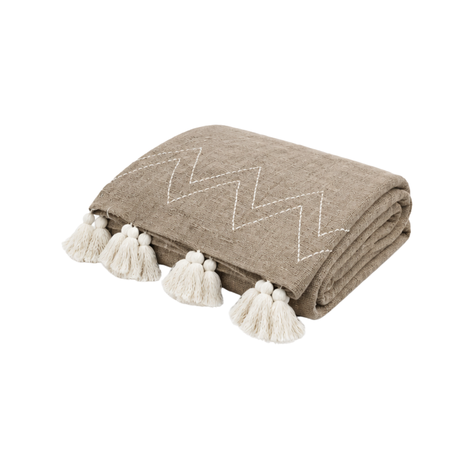 Throw Zigzag Brown