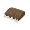 Throw Zigzag Dark Brown