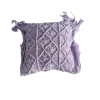 Cushion Cover Macrame Ungu Rumbai