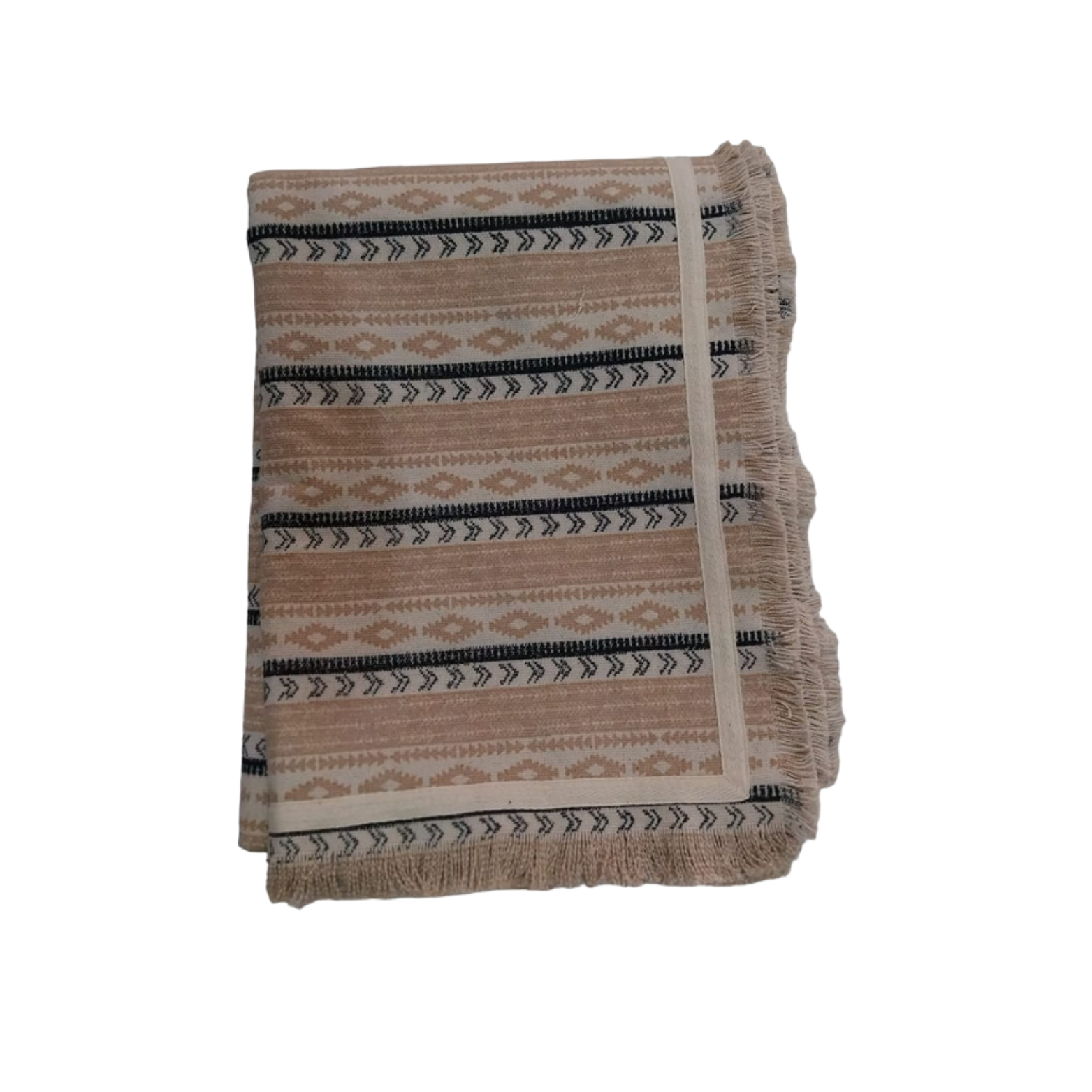 Throw Rug Ikat Brown