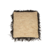 Cushion Cover Rafia Natural-Black