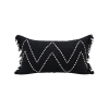 Cushion Cover Zigzag Black
