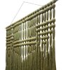 Handcrafted macrame wall decor - natural fiber artisan hanging