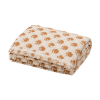 Bed Throw Dots - Natural Tangerine