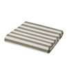 Bed Throw Linen Stripes - Natural Olive