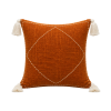 Cushion Cover Cotton Diamond Terracotta