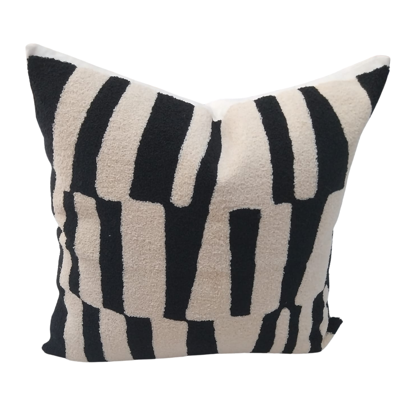 Cushion Cover Strippin Natural Black