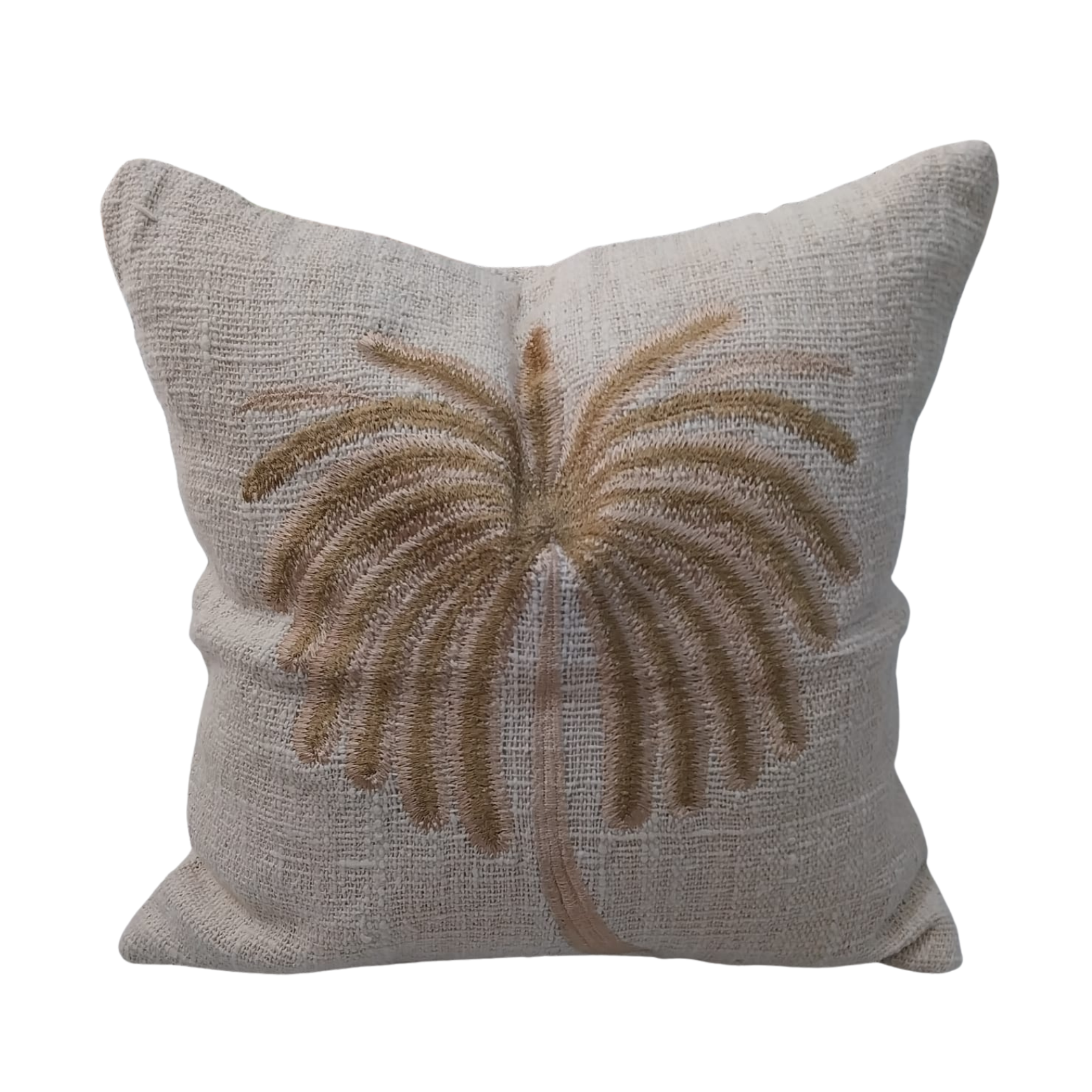 Cushion Cover Palm 1 Natural mocca