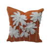 Cushion Cover Penta Palm Terracotta White