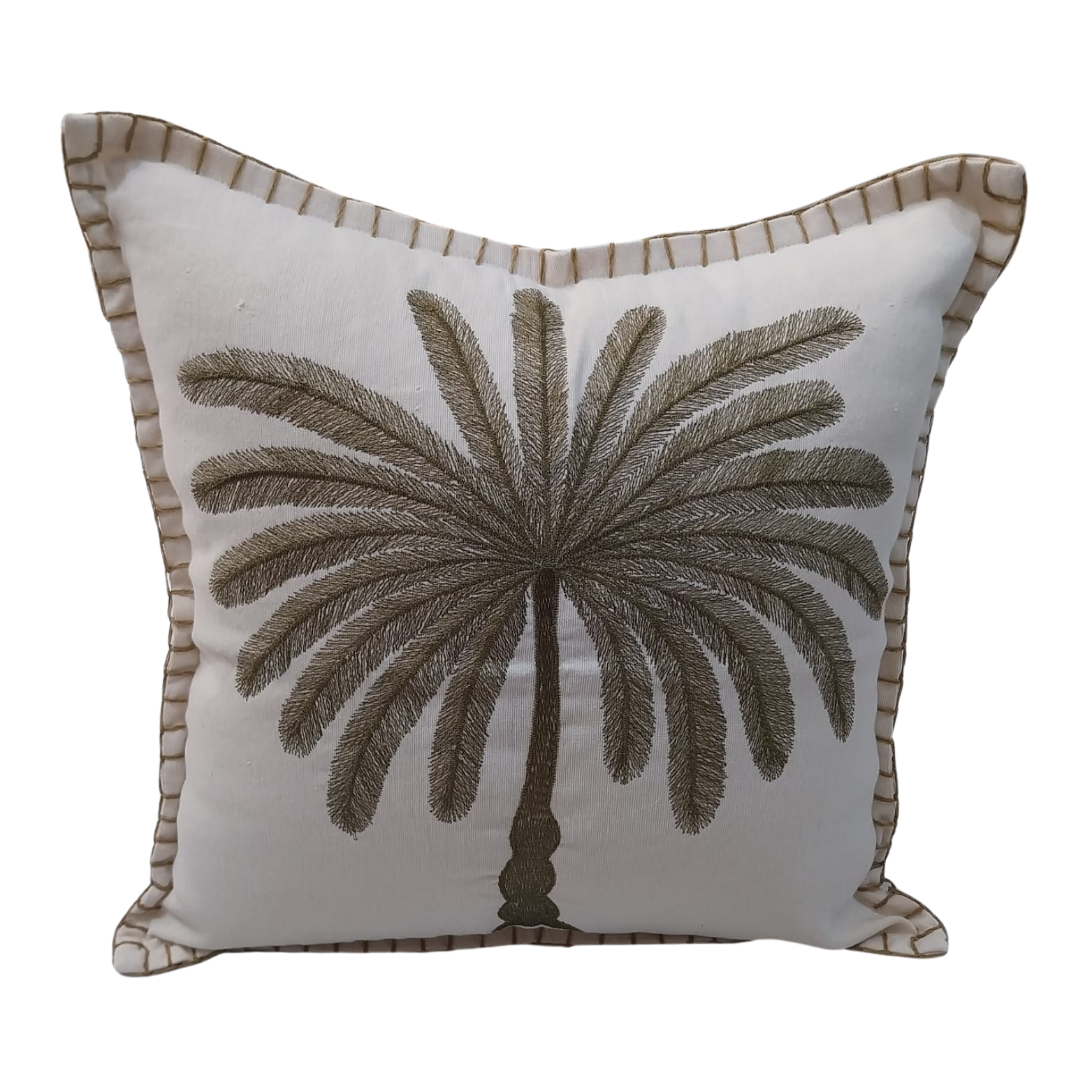 Cushion Cover 1 Palm KL Natural Grey