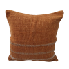 Cushion Cover Dia Strip Terracotta