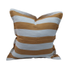 Cushion Cover Stripes White Tangerine