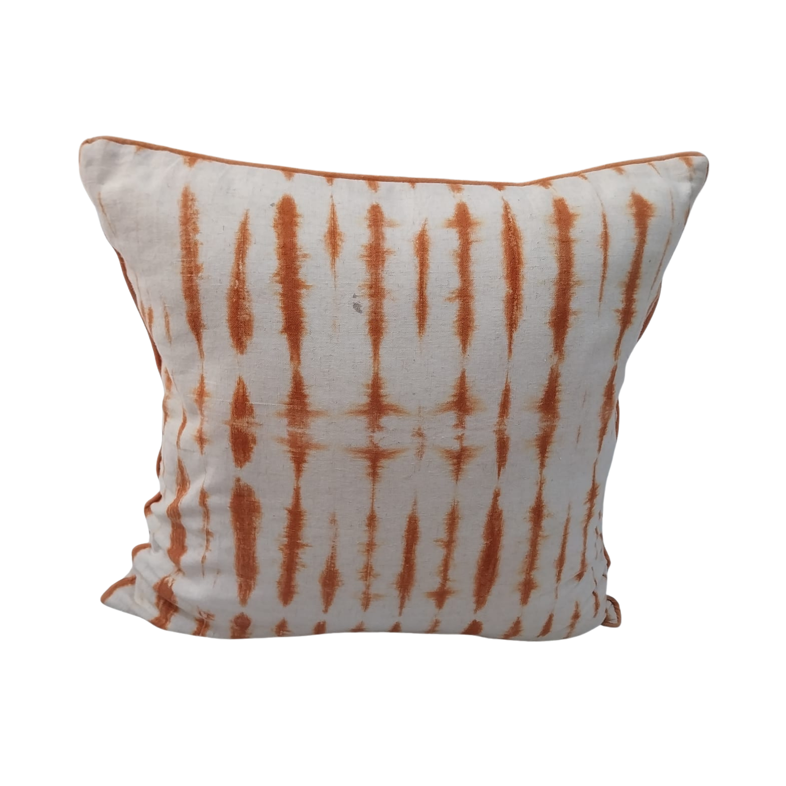 Cushion Cover Tie Dye White Tangerine